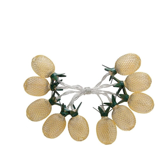 SSZMDLB under $5 Pineapple Lights, LED Wrought Iron Pineapple Light String, 1.6M Decorative Lights for Garden and Party, Battery Powered String Lights for Outdoor