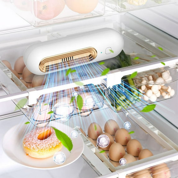 SSZMDLB under $5 Refrigerator Deodorizer, Refrigerator Deodorizer, Rechargeable Odor Remover, Electronic Purifier for Fridge and Small Spaces, USB Deodorizer Eliminator