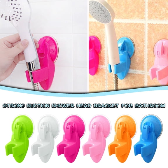 SSZMDLB under $5 Shower Holder, Suction Cup Wall Bracket for Showerhead, Adjustable Fixed Mount for Tile, Glass, Metal, Plastic Surfaces, Bathroom, RV, Pool, Garden, Watering System Installation