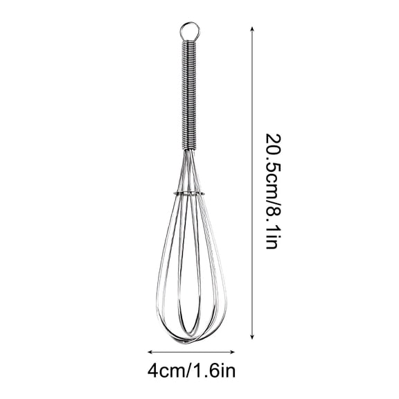 SSZMDLB under $5 Stainless Steel Egg Shaker, Handheld Mixing Tool, Multifunctional Kitchen Whisk for Eggs, Milk, Smoothies, Shakes, Cooking, Baking, Easy Grip, Durable, Efficient Blending