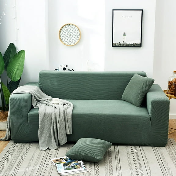 SSZMDLB under $5 Stretch Sofa Cover, Elastic Slipcover, Furniture Protector, Couch Cover, Chair Cover with Full Wrap Design for Living Room, Family Room, Apartment, Rental Property, Guest Room