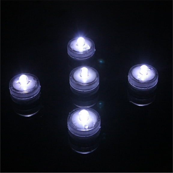 SSZMDLB under $5 Submersible LED Lights, Underwater Tea Lights for Decor, Floating Pool Pond Lights, Battery Powered LED Candles, Wedding Centerpiece Party Lighting