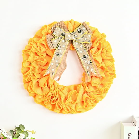SSZMDLB under $5 Sunflower wreath, Sunflower Wreath, Yellow Floral Front Door Decoration for Spring Summer, Outdoor Indoor Welcome Sign for Home Porch Wall