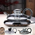 thumbnail image 1 of SSZMDLB under $5 Teapot, High Borosilicate Glass Teapot, Heat Resistant Rats Tail Teapot, Glass Tea Brewing Pot with Cups, Traditional Tea Set for Home Use, 1 of 9