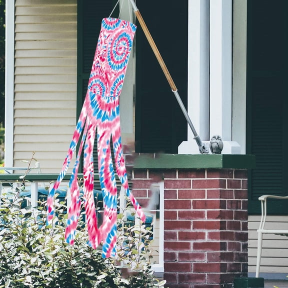 SSZMDLB under $5 Tie Dye Windsock, Tie Dye Windsock, Outdoor Garden Flag and Decor, Colorful Wind Sock for Porch, Yard, Patio, Deck, Festive Decoration for Party, Birthday, Celebration