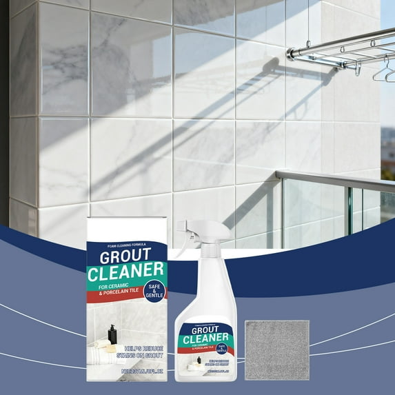 SSZMDLB under $5 Tile Grout Cleaner Kit, Tile Grout Cleaner Kit, Gentle Daily Stain Remover for Floor, Wall Joint Cleaning Solution, Sealing Care for Bathroom Kitchen Surfaces