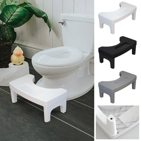 SSZMDLB under $5 Toilet Foot Stool, Squatting Potty Stool, Bathroom Step Stool, Ergonomic Design, Non Slip Base, Space Saving Solution, Health Wellness Product, Home Essential