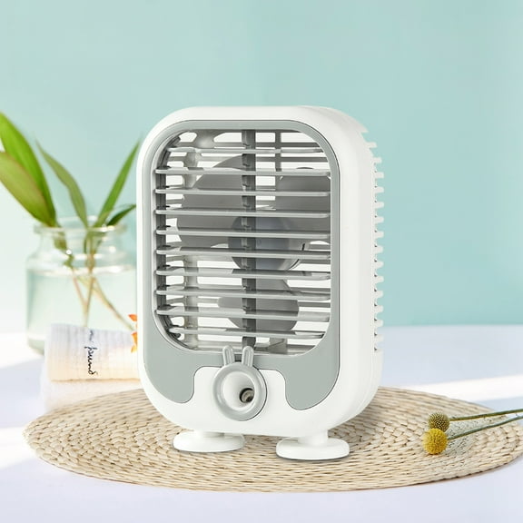 SSZMDLB under $5 USB Air Cooler Fan, Turbo Water Refrigeration Fan, USB Desktop Spray Fan, Portable Personal Cooler with Humidifier, Wind Circulation Air Cooler, Office Bedroom Desk, Quiet Operation