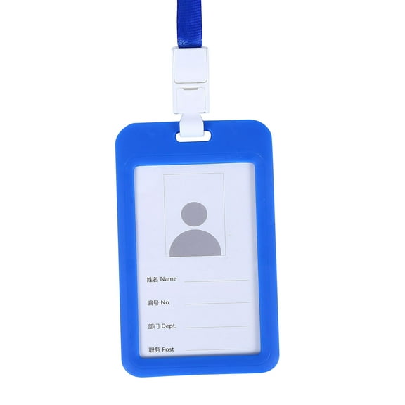 SSZMDLB under $5 Vaccination Card Holder, Clear Card Holder, Badge Protector Case for ID Cards, Lanyard Ready Card Sleeve for Work, School, Events, and Office Use, Horizontal Top Loading Design