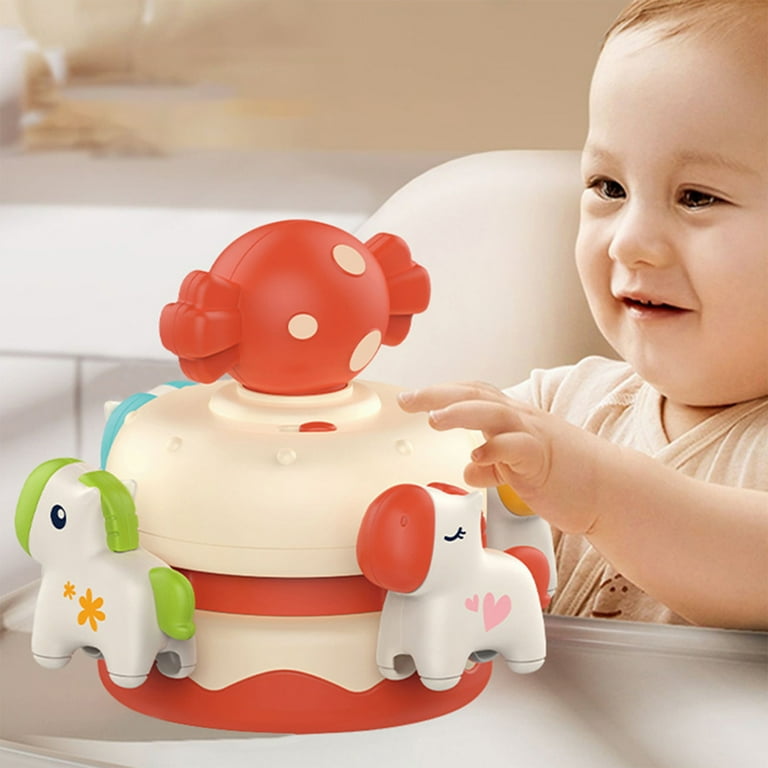 SSZMDLB Deals Toddler Toys Carousel Dining Chair Soothing Toy Crib Pendant Rotatable Soothing Baby Educational Toy