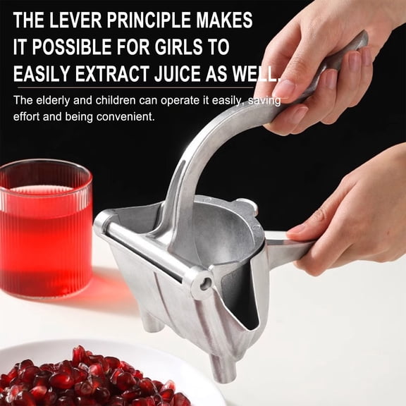 SSZMDLB Manual Pomegranate Extractor, Thickened Stainless Steel Hand Press Juicer Squeezer, Efficient Fruit Juice Press for Pomegranates Citrus Oranges, Durable Manual Fruit Crusher