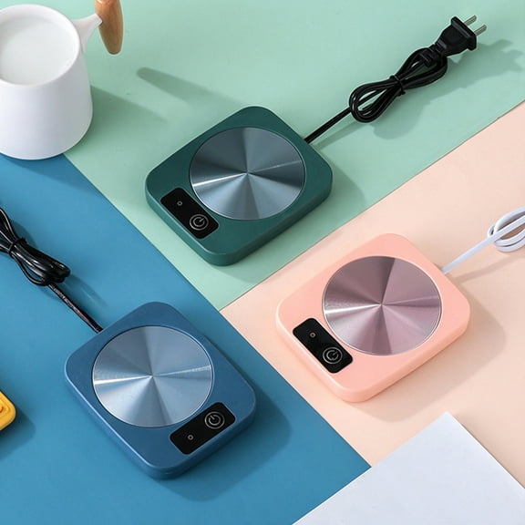 SSZMDLB under $5 Heated Cup Warmer, Electric Mug Warmer, Thermostatic Beverage Warmer for Desk, Office, Home, Coffee, Tea, Milk, Automatic On Off