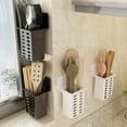 thumbnail image 1 of SSZMDLB under $5 Kitchen Utensil Holder, Plastic Chopstick Knife Storage Rack Wall Mount Drainer, Cutlery Organizer for Spoon Fork Spatula, 1 of 9