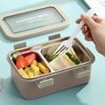 thumbnail image 1 of SSZMDLB under $5 Lunch Box, Stainless Steel Insulated Container, Compartment Meal Prep Tiffin, Office School Food Carrier, Leak Proof Temperature, 1 of 6