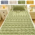 thumbnail image 1 of SSZMDLB under $5 Mattress Pad, Flannel Upholstery Topper, Warm Non Slip Bed Cover, Student Dormitory Futon, Household Bedroom, 1 of 9