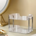 thumbnail image 1 of SSZMDLB under $5 Plastic Transparent Cosmetics Organizer Bathroom Vanity Skin Care Products Perfume Shelf for Desktop Countertop Makeup Storage, 1 of 6