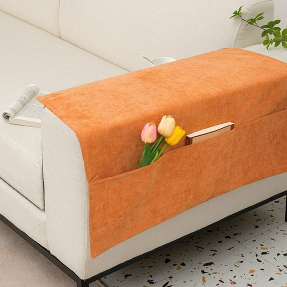SSZMDLB under $5 Sofa Arm Cover, Couch Armrest Protector, Non-Slip Slipcover with Pockets, Washable Easy Clean, Perfect for Living Room Decor