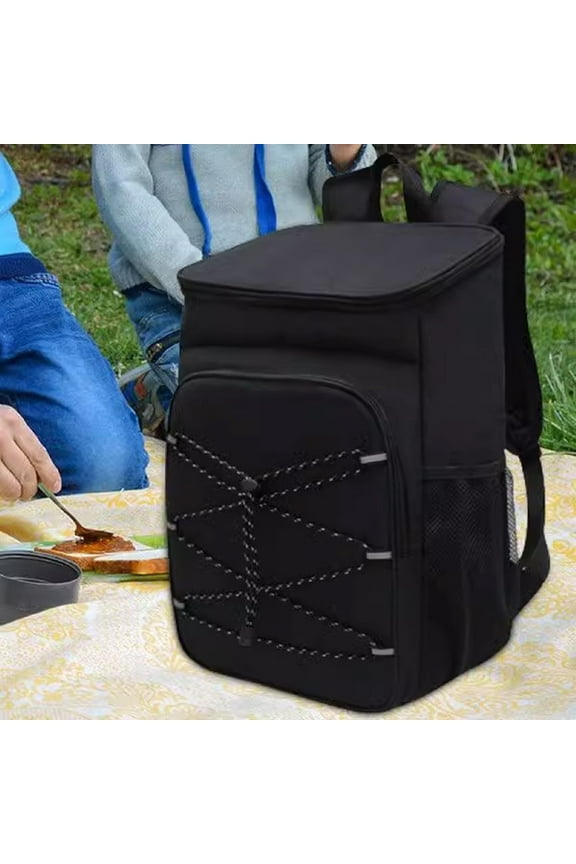 under $5 Travel Backpack with Lunch Box, Large Capacity Cooler Backpack, Insulated Design for Food Drinks, Outdoor Picnic Hiking Camping Use