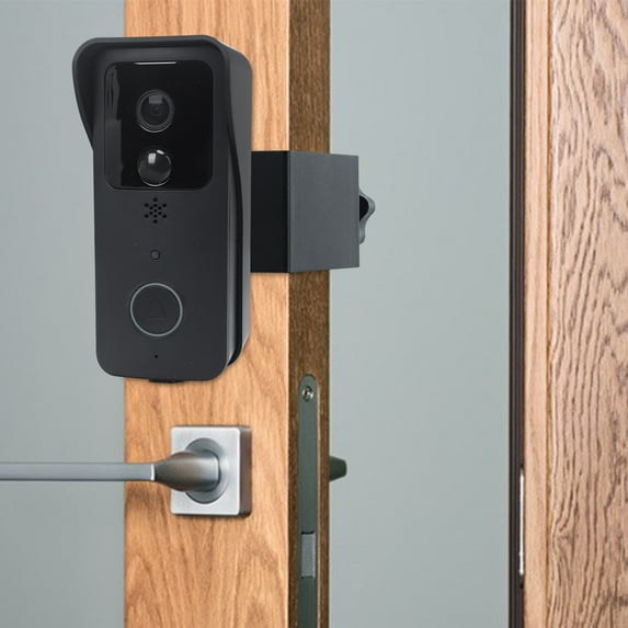 SSZMDLB under $5 Video Doorbell Mount, Anti-Theft Blinks Doorbell Bracket, Adjustable Angle Mount for Apartment Doors, No Drill Installation System