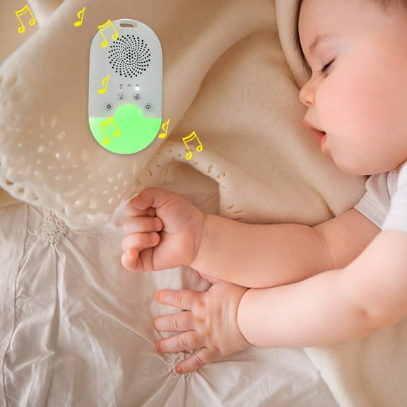 SSZMDLB under $5 White Noise Machine, Portable Sound Machine, Baby Sleep Aid Device, Multiple Sound Options, Office Privacy Use, Compact Travel Size