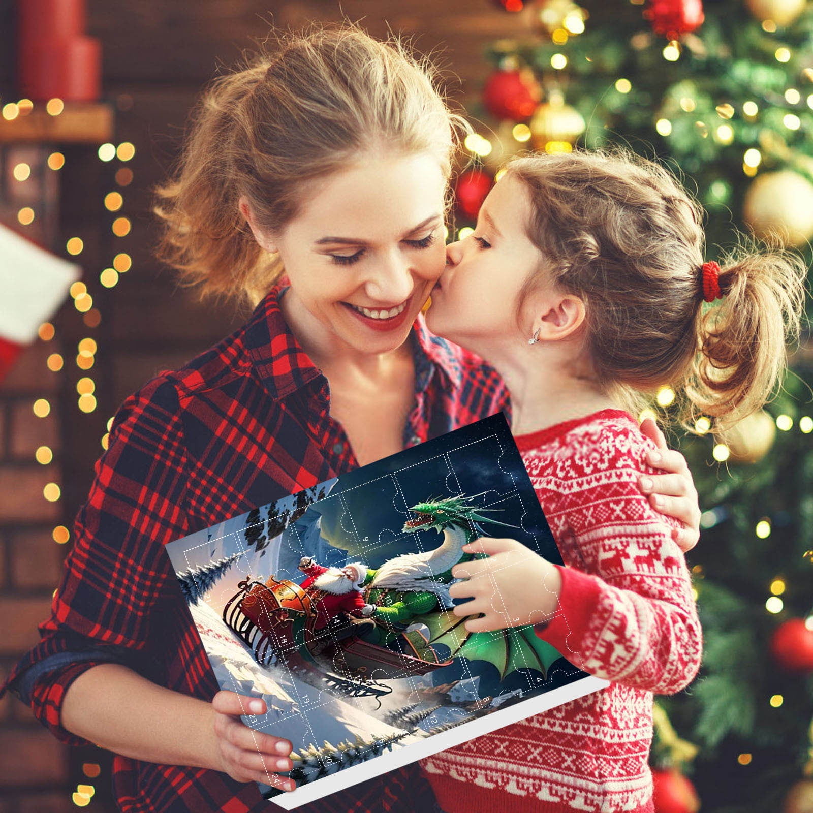 2024 Christmas Dragon Advent Calendar, 24 Days Christmas Calendar