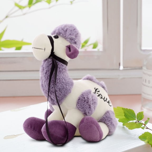 SShop 2024 New Camel Plush Toy, Soft Warm Camel Stuffed Animal, Desert Animals Toys, Clearance Stuffed Toy Animals Christmas Camel Gift for Kids(wide-7.87in)