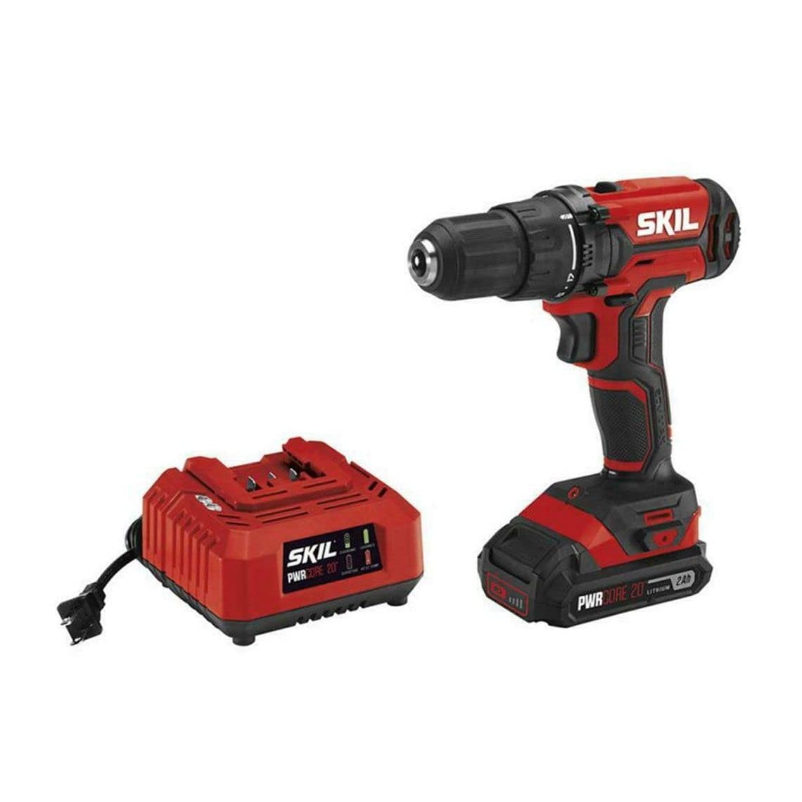 LMParts Drill Driver Kit DL527502 - 20V 1/2 In. Keyless Chuck, Lithium Battery Included
