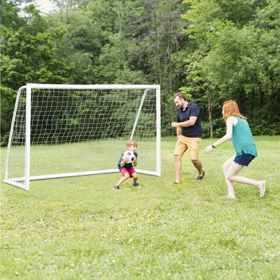 SSyao 10x6.5Ft Portable Soccer Goal for Backyard with PVC Frame & Carry Bag Soccer Net