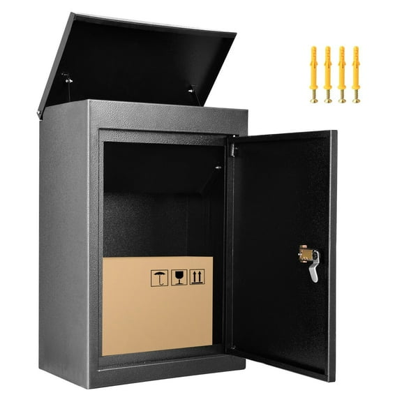 SSyao 19.7x13.4x8.7'' Large Package Letter Delivery Boxes Coded Lock Office Wall Mount