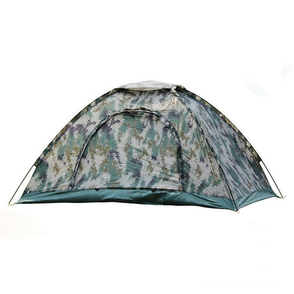 SSyao 2 Person Outdoor Hiking Camping Tent 4 Season Folding Waterproof Camouflage