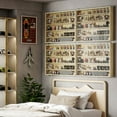 thumbnail image 1 of SSyao 5-Tier Level Display Cabinet Case W/ 2 Glass Doors Adjustable Shelves, Oak, 1 of 11