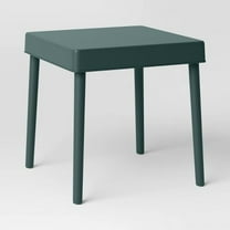 SSyao Outdoor Patio Square Accent Table Small End Coffee Table, Green