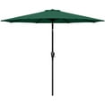 thumbnail image 1 of SSyao Patio Outdoor Market Table Umbrella with Button Tilt & 6/8 Sturdy Ribs, Green-9 ft, 1 of 7