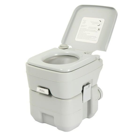 SSyao Portable Toilet 5 Gallon 20L Flush porta-potty Outdoor Indoor Travel Camping