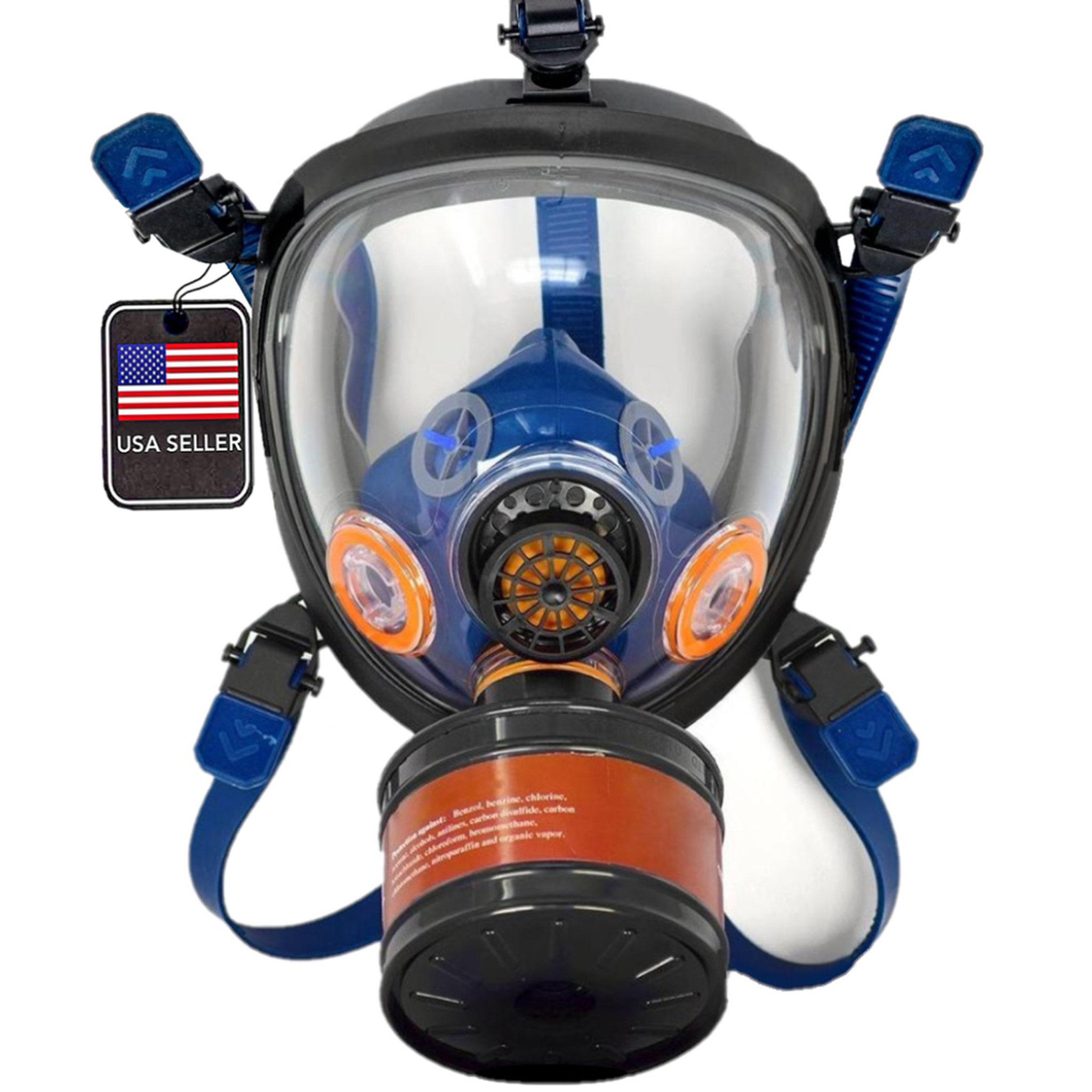 Parcil Safety ST 100X Full Face Survival Gas Mask With Organic Vapor Parcil Safety ST 100X Full Face Survival Gas Mask With Organic Vapor