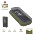 thumbnail image 1 of Swiss Tech 10,000 mAh Portable Wireless Power Bank, IPX4 Weatherproof & Drop Resistant, USB-C and USB-A, 1 of 12