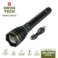 thumbnail image 1 of Swiss Tech Erhellen 20, 20000 Lumen Rechargeable LED Flashlight with USB-C, IP67, 1 of 12