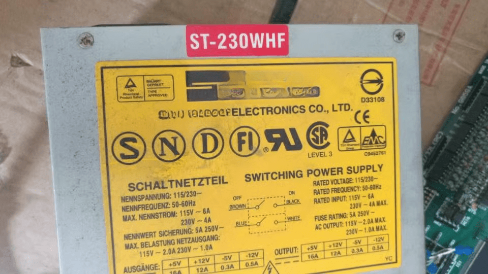ST-300WHT 300W AT Industrial Computer Power Supply ST-230WHF