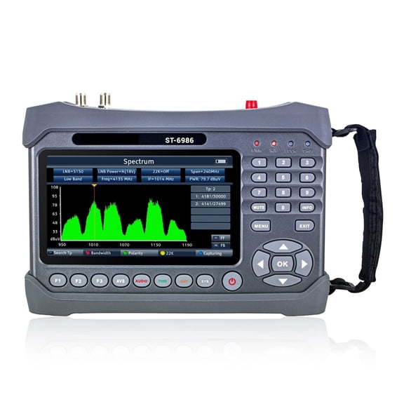 ST-6986 PRO DVB-S2/S, DVB-T/T2, DVB-C ST6986 H.265 Hevc 10bit Meter With Fiber Optic Tester ST 6986 Vs WS-6980 ST-5150 ,Speaker Integrated