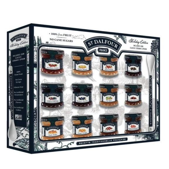 ST. DALFOUR HOLIDAY EDITION -12x1 oz 28g FRUIT SPREAD
