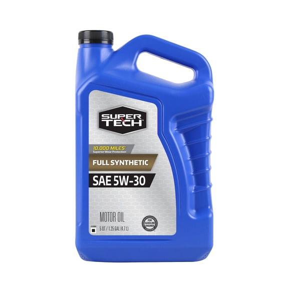 Super Tech Full Synthetic SAE 5W-30 Motor Oil, 5 Quarts