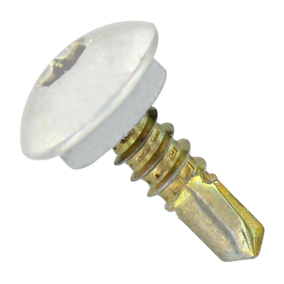 ST Fastening #12-14 x 3/4" Eclipse Steelbinder Metal Roofing Screws Metal-to-Metal - White (Pack of 250)