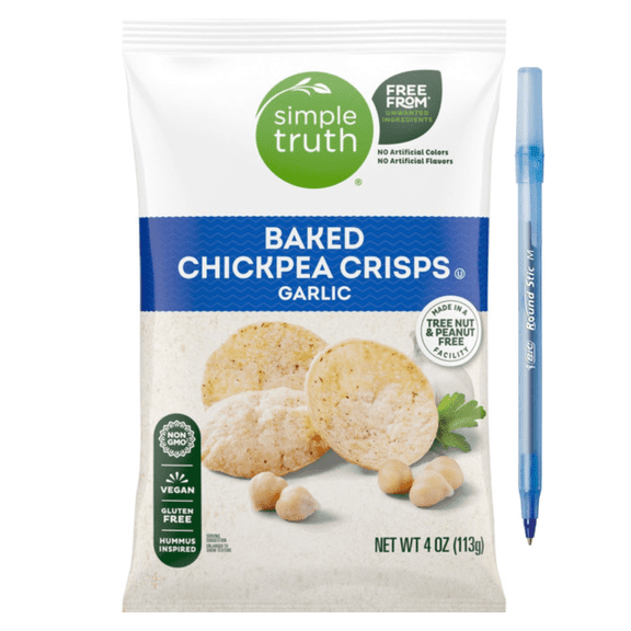 ST Garlic Baked Chickpea Crisps 4 OZ