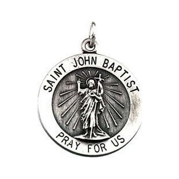 ST. JOHN the BAPTIST MEDAL - 14K Yellow / Gold / 15.00 MM / 0.824 DWT