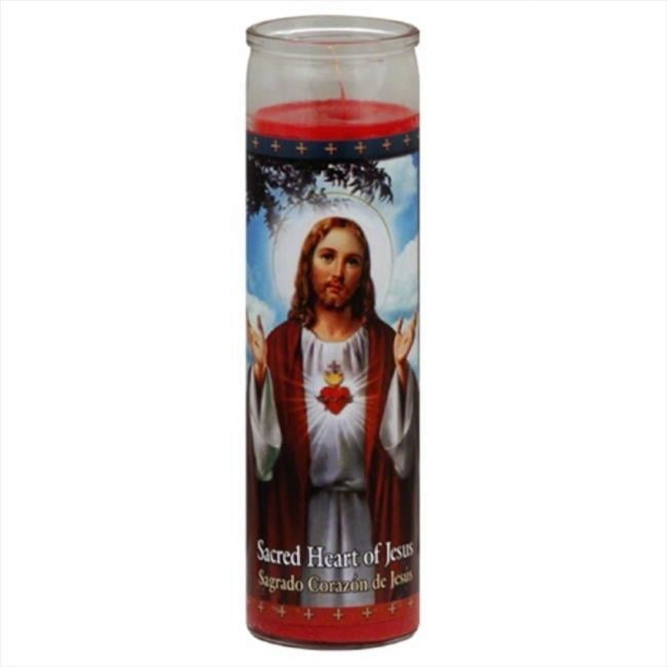 ST JUDE CANDLE HEART OF JESUS RED1 EA Pack of 12