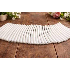 ST. JOHN'S EXIM White Smooth Dentalium Shells 2 to 2.2 Inch 1 Kg (2.2 Lbs) for Jewelry, Crafts & Decor