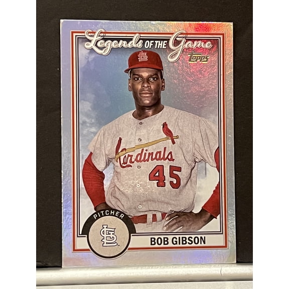 ST. LOUIS CARDINALS - BOB GIBSON - LEGENDS OF THE GAME- Collectible Card