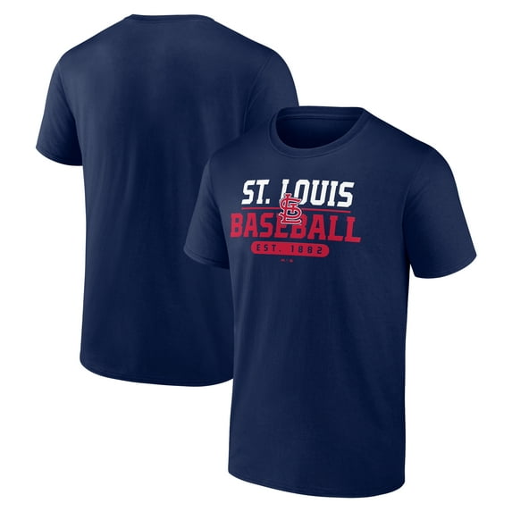 St. Louis Cardinals Men's Navy Zero In Cotton T-Shirt, Up to Size 3XL