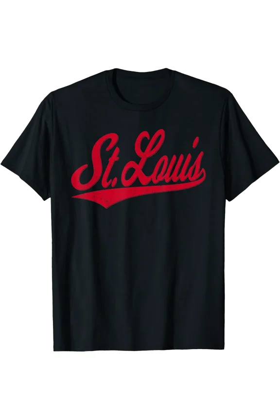ST. LOUIS VARSITY SCRIPT VINTAGE RETRO SPORTS JERSEY STYLE T-Shirt