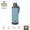 thumbnail image 1 of Swiss Tech Muhelos Cresta Blue 24oz Water Bottle, Double-Wall Copper Lined, Leak Proof, 1 of 7